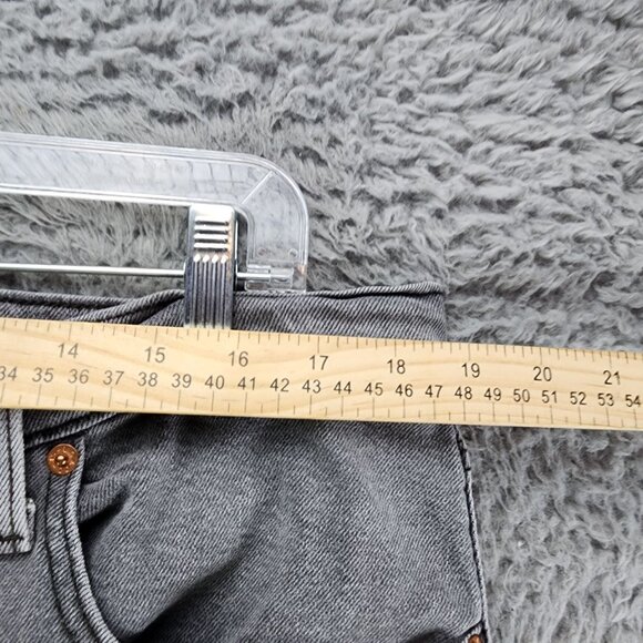 Levi's Jeans Womens 18W Gray Stretch Denim Button Fly Ribcage Straight Ankle - Picture 6 of 15